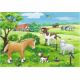 Puzzle Pui de animale la Ferma, +3 ani, 2x12 piese, Ravensburger 585701