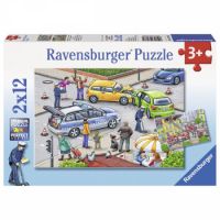 Puzzle Echipaj de Politie, 3 ani+,2 x 12 piese, Ravensburger
