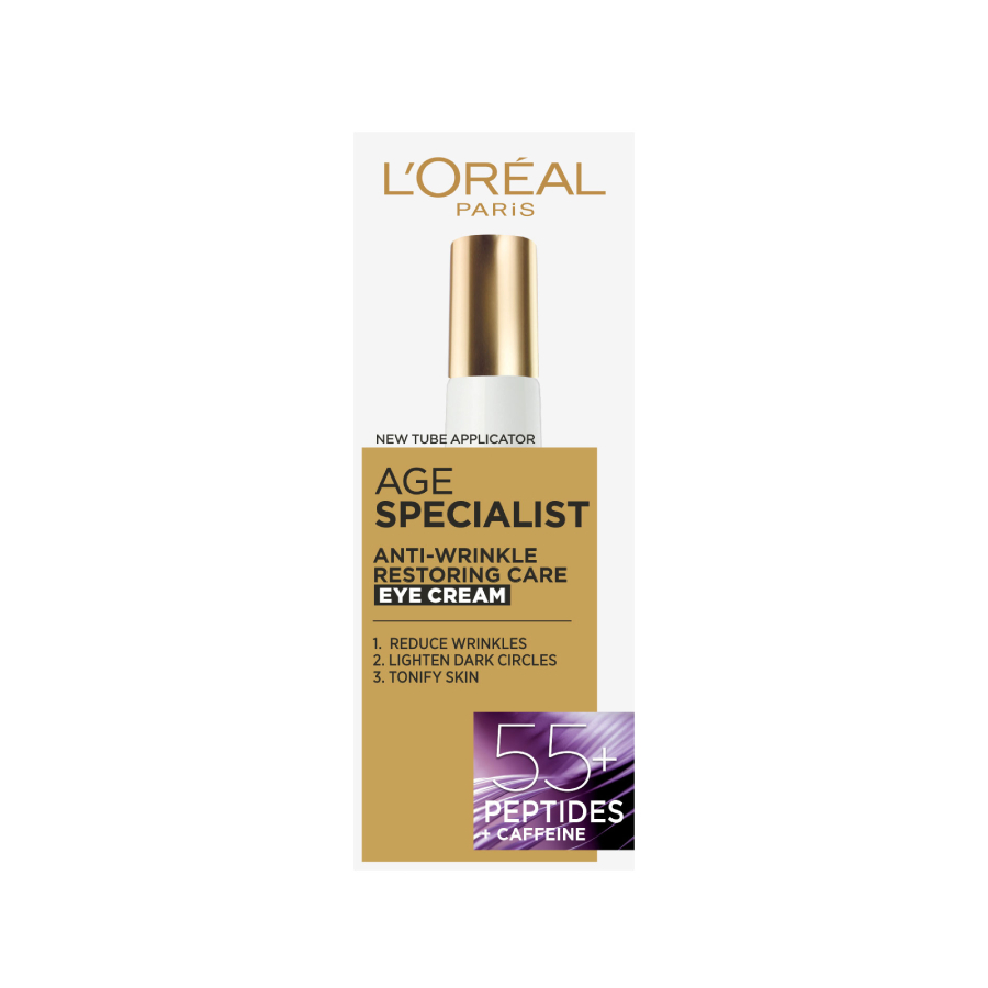 Crema de ochi cu efect restaurator Age Specialist 55+, 15 ml, Loreal