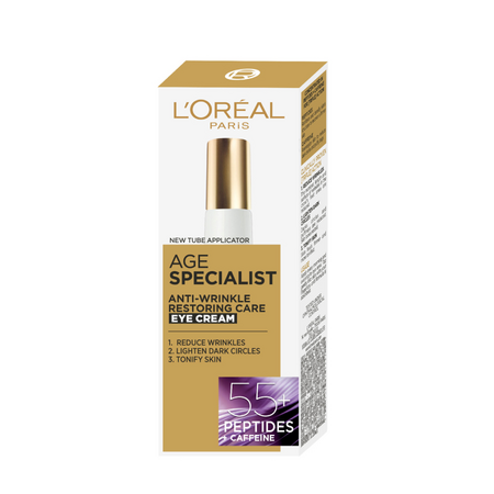 Crema de ochi cu efect restaurator Age Specialist 55+, 15 ml, Loreal 585784