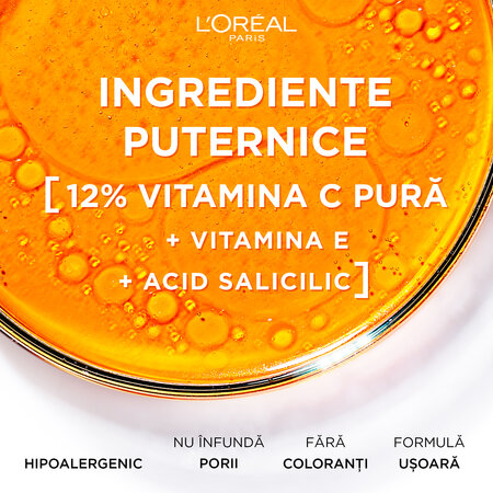 Ser pentru fata cu Vitamina C Revitalift Clinical, 30 ml, Loreal 585814
