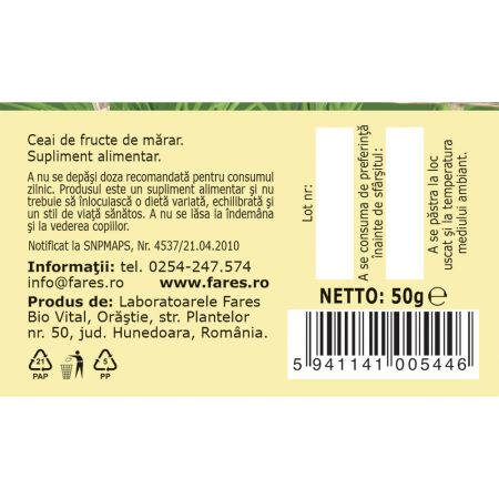 Ceai de Marar, 50 g, Fares 720943