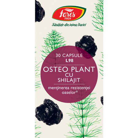 Osteo Plant cu Shilajit, 30 capsule, Fares 722047