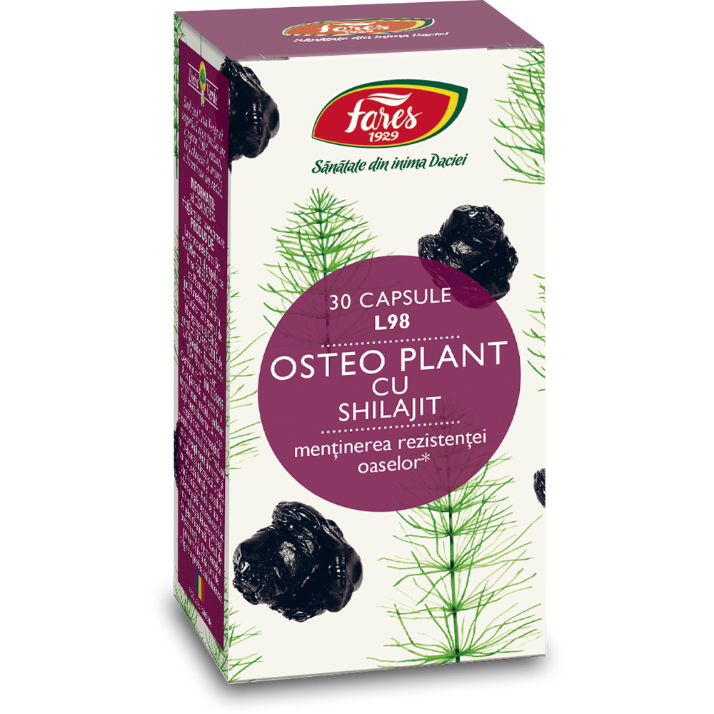 Osteo Plant cu Shilajit, 30 capsule, Fares