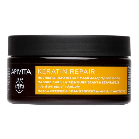 Masca reparatoare cu keratina vegetala Keratin Repair, 200 ml, Apivita