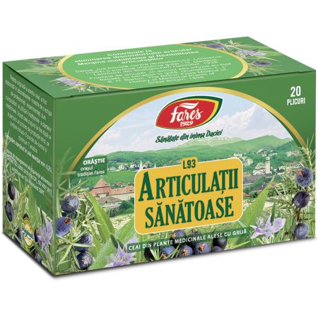 Ceai articulatii sanatoase, 20 plicuri, Fares