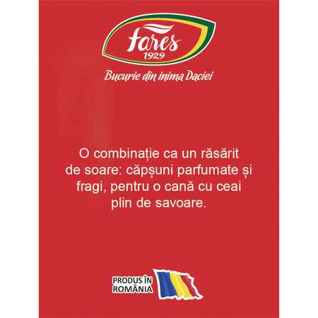 Ceai cu capsune si fragi, 20 plicuri, Fares 718131