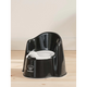 Olita cu protectie spate Potty Chair, Black-White, BabyBjorn 586136