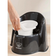 Olita cu protectie spate Potty Chair, Black-White, BabyBjorn 586134
