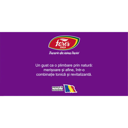 Ceai cu merisoare si afine Aromfruct, 100 plicuri, Fares 722384
