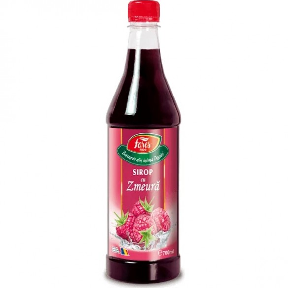 Sirop cu zmeura, 700 ml, Fares