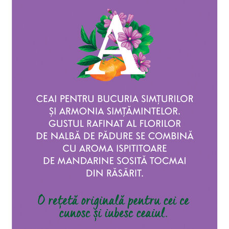 Ceai cu nalba si mandarine Armonie, 20 plicuri, Fares 722224