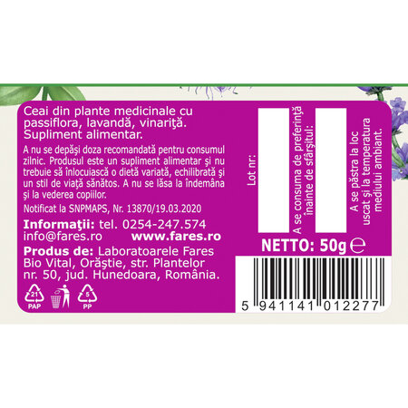 Ceai Distonoplant N133, 50 g, Fares 722115