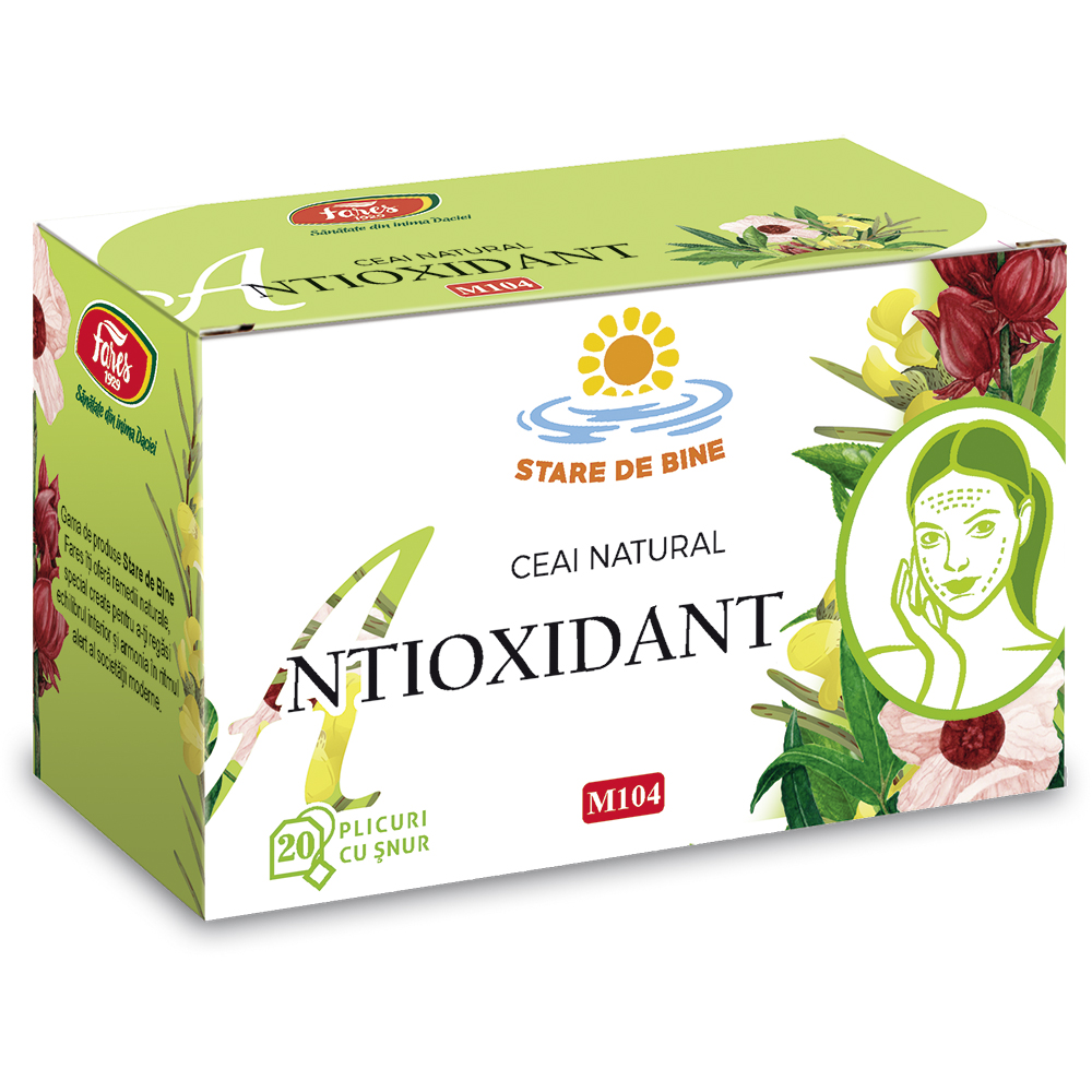 Ceai antioxidant, 20 plicuri, Fares