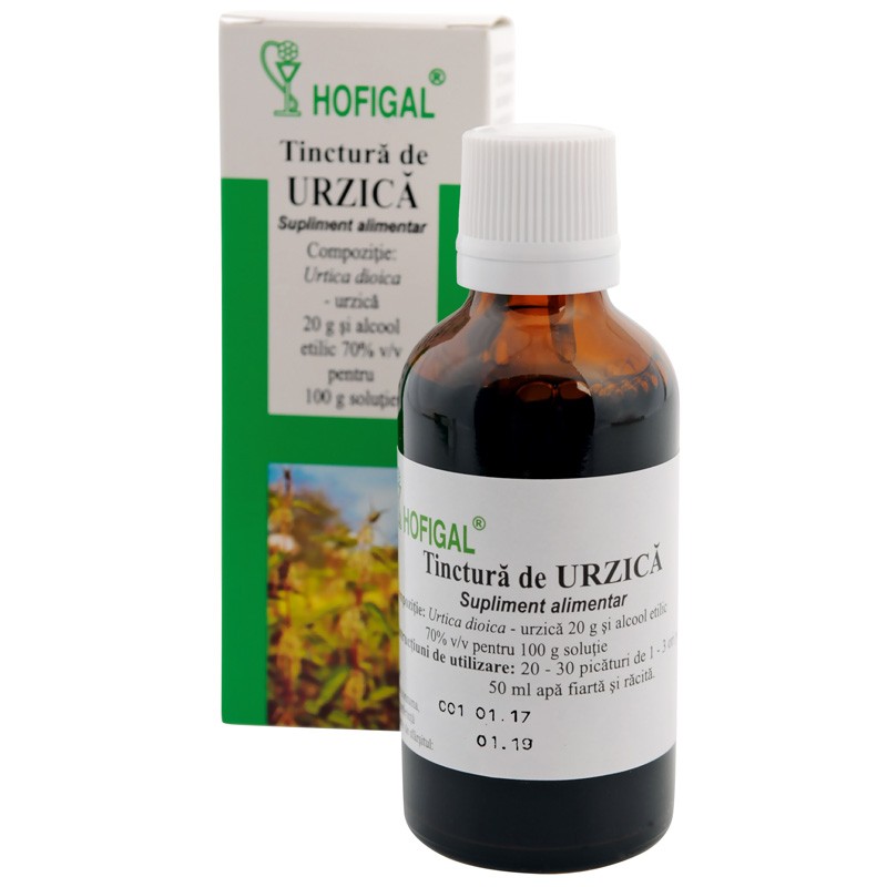 Tinctura urzica, 50 ml, Hofigal