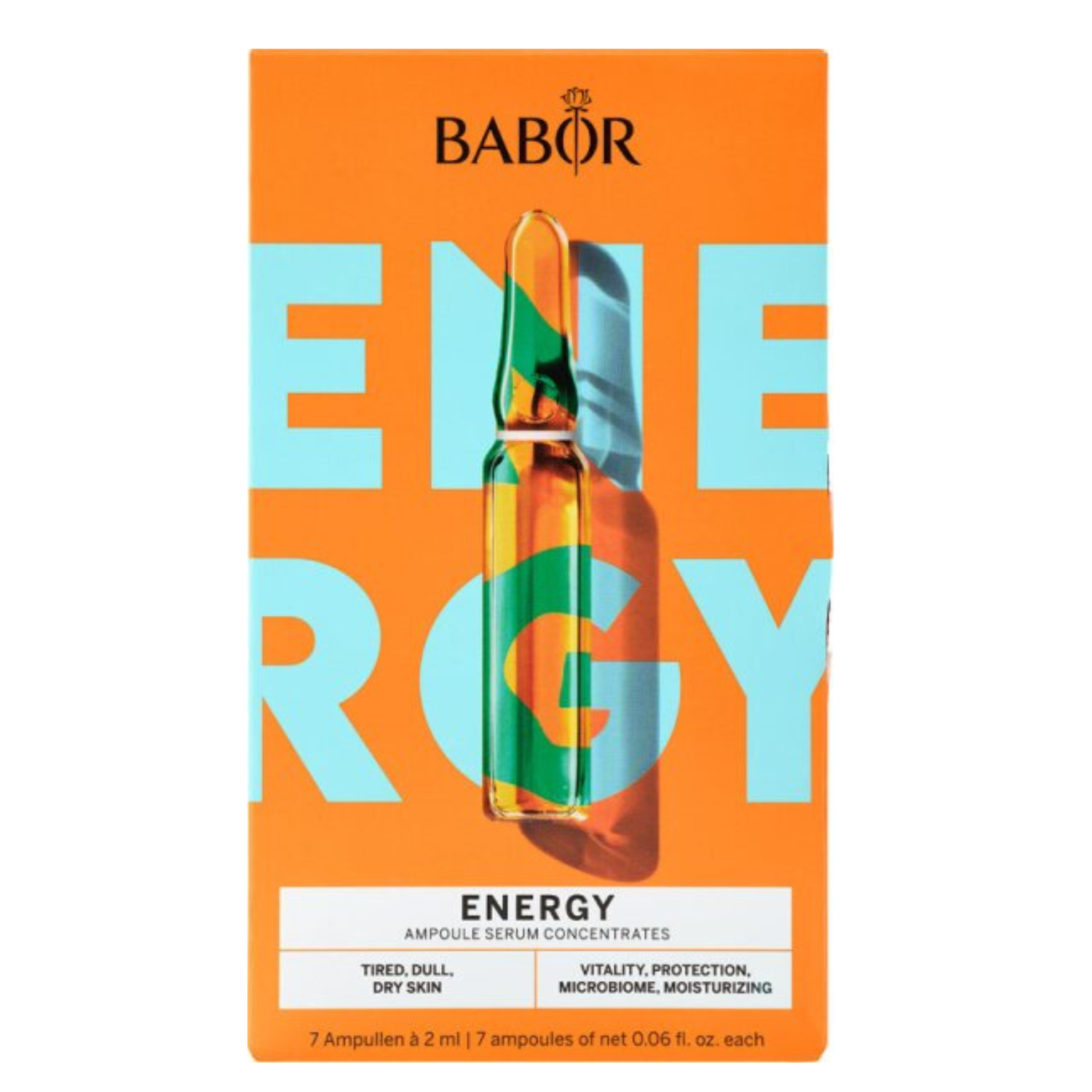 Fiole pentru energizarea tenului Energy, 7 fiole x 2 ml, Babor