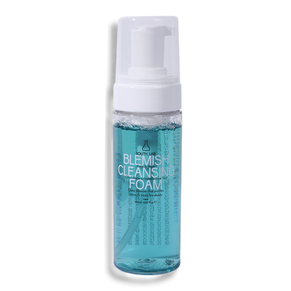 Spuma de curatare pentru ten gras predispus la acnee, 150 ml, Youth Lab