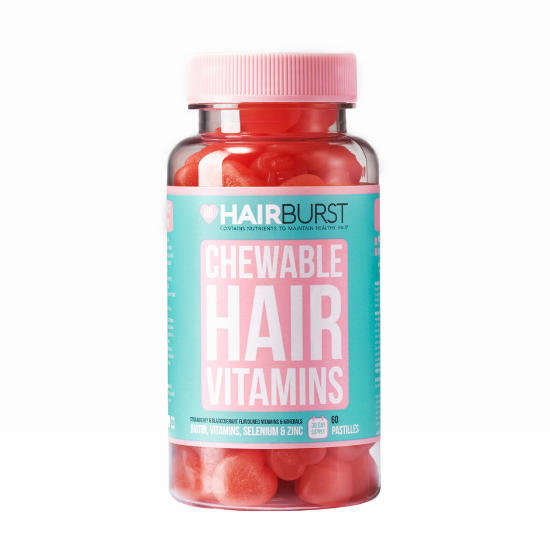 Vitamine masticabile pentru par, 60 jeleuri gumate, HairBurst