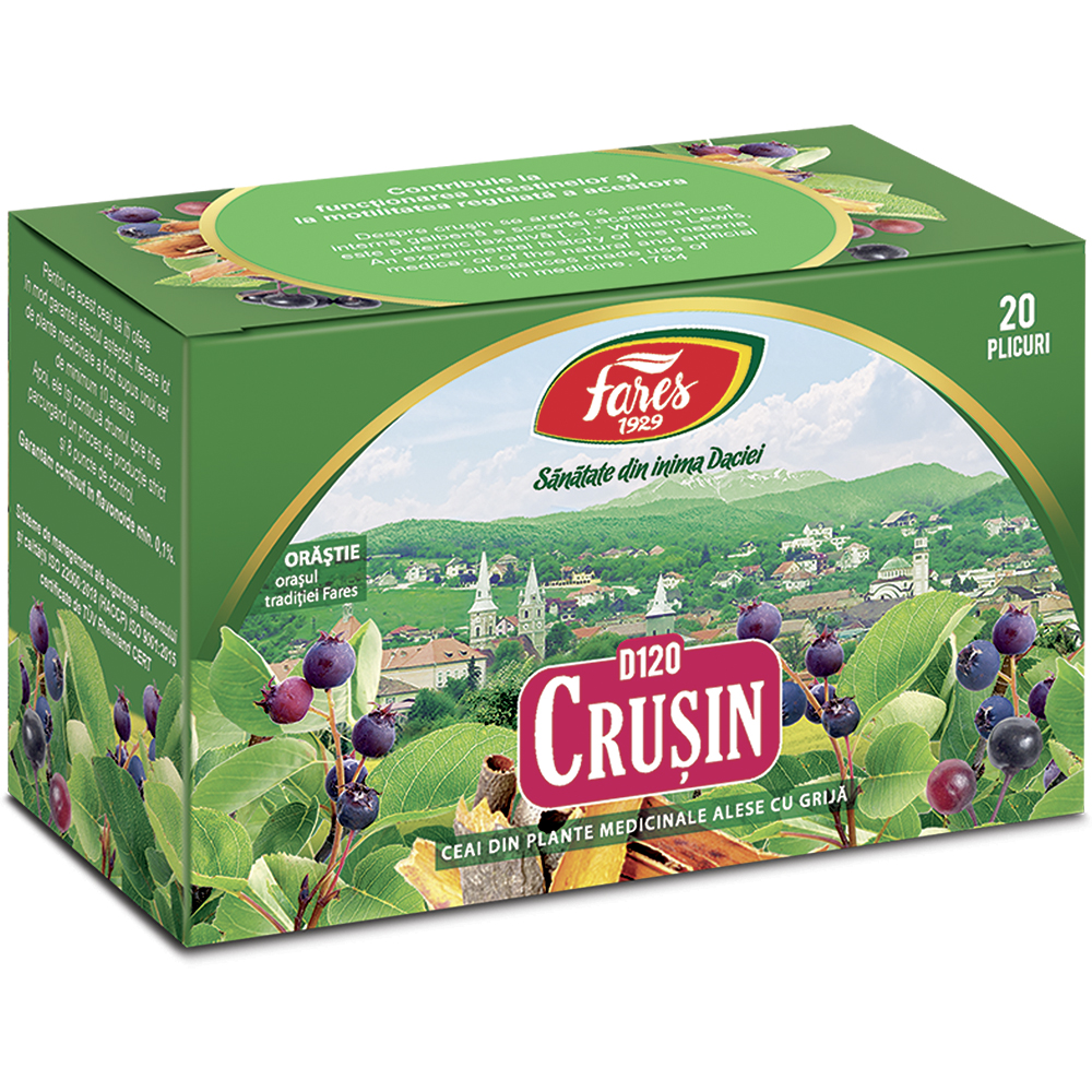 Ceai de crusin, 20 plicuri, Fares