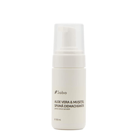 Spuma fina demachianta cu Aloe Vera si musetel, 100ml, Sa