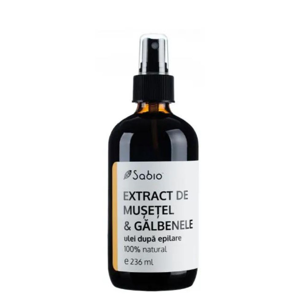 Ulei dupa epilat cu extract de musetel si galbenele, 236ml, Sabio