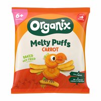 Snack Bio din  Porumb Dulce cu Morcovi, 6 luni+, 20 g, Organix