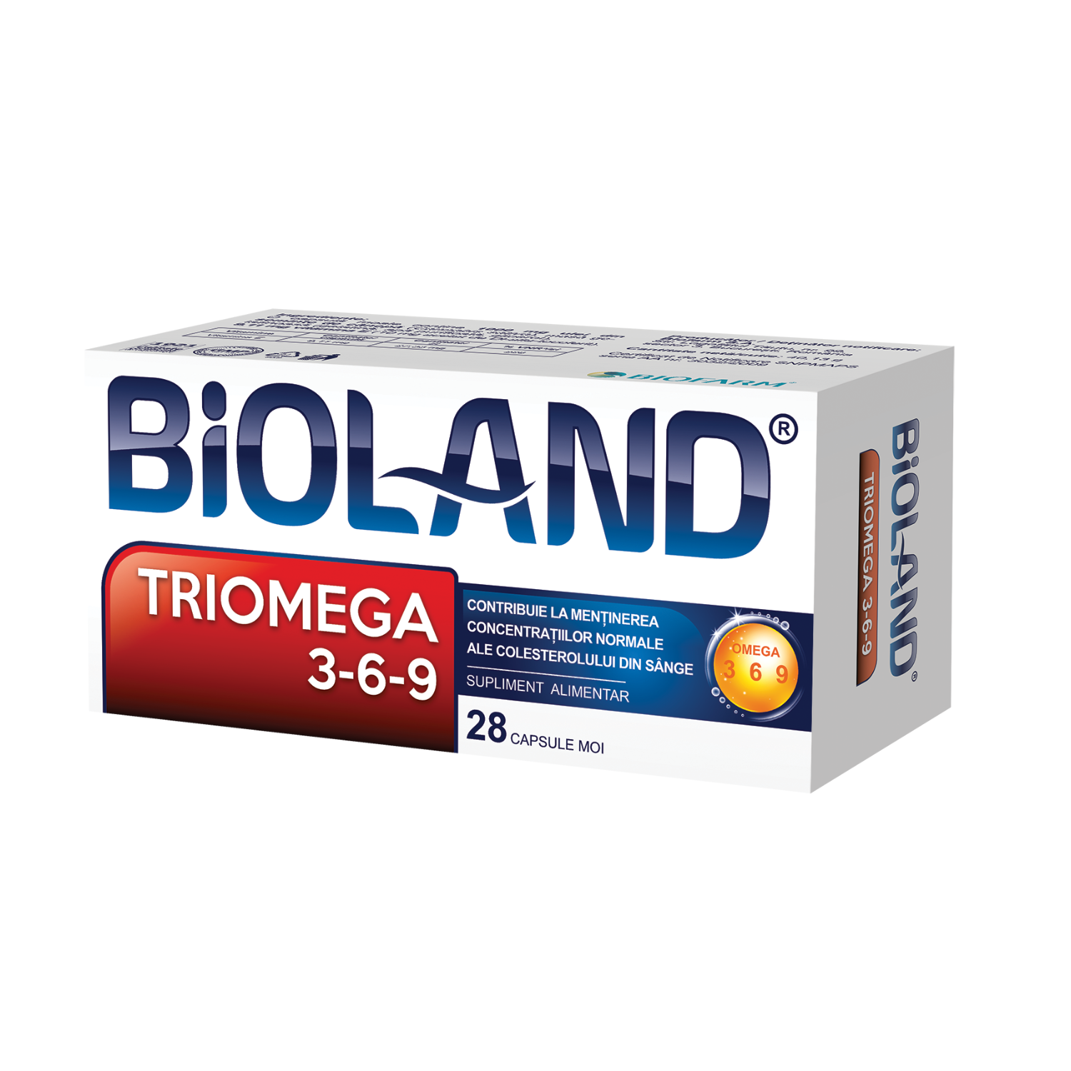 TriOmega 3-6-9,, 28 capsule moi, Bioland