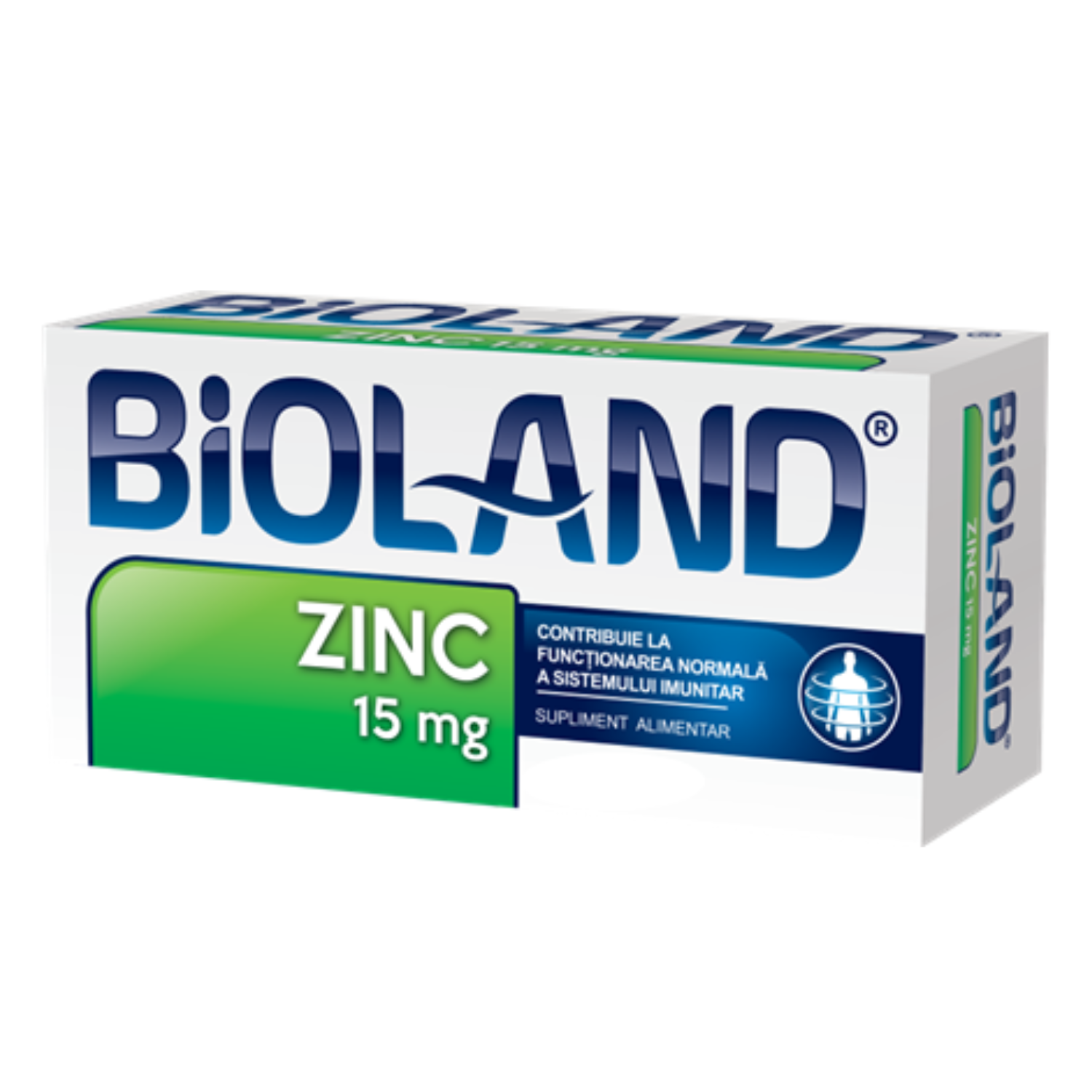 Zinc 15mg, 40 comprimate, Bioland