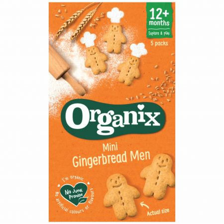 Mini biscuiti Bio cu ghimbir, +12 luni, 5 x 20g, Organix