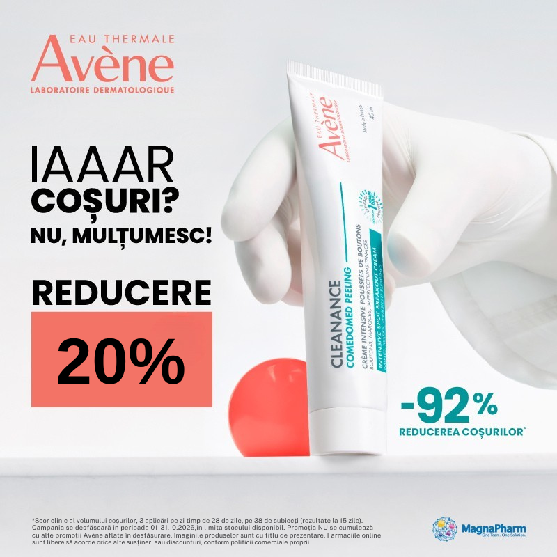 Promotie cu reducere 20% la Avene