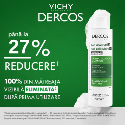 Promotie cu pana la 27% reducere la Dercos
