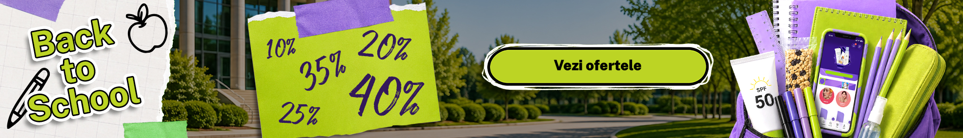 Back to school - campanie promotionala