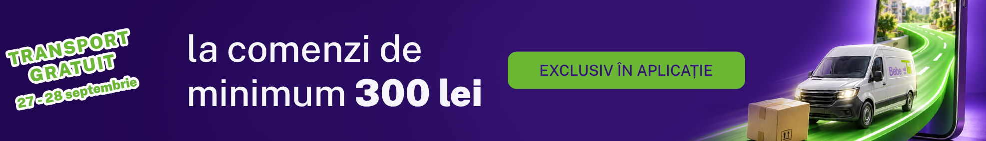 transport gratuit exclusiv app