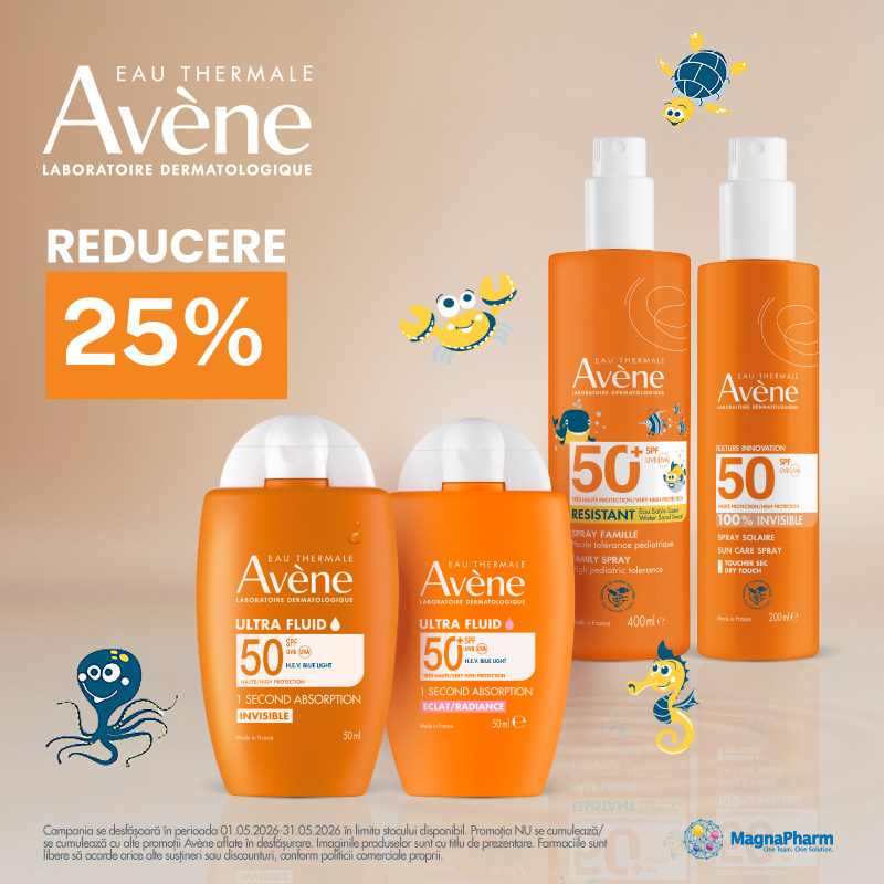 Promotie cu reducere 25% la Avene