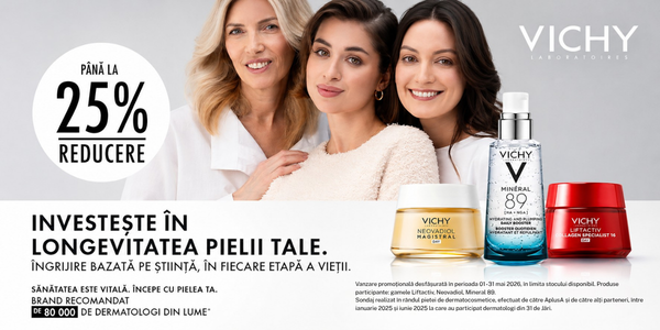 Promotie cu pana la 25% reducere la Vichy