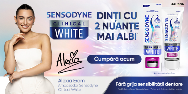 Pasta de dinti pentru albire Clinical White Stain Protector, 75 ml, Sensodyne 