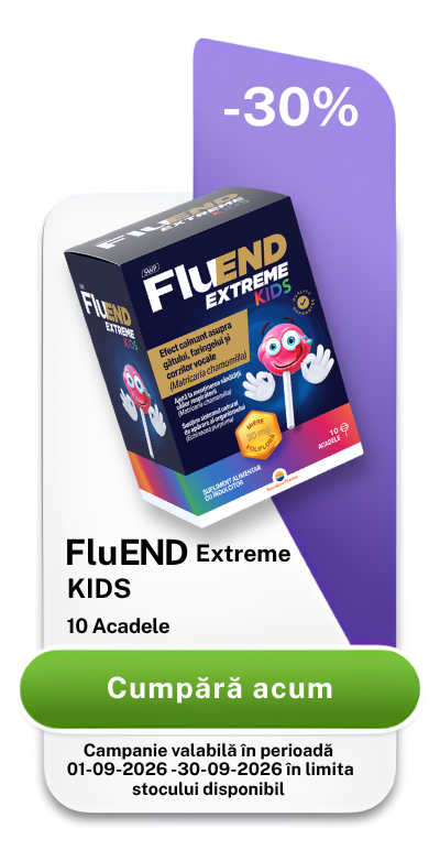 Acadele cu efect calmant la nivelul gatului FluEnd Extreme Kids, 10 buc, Sun Wave Pharma