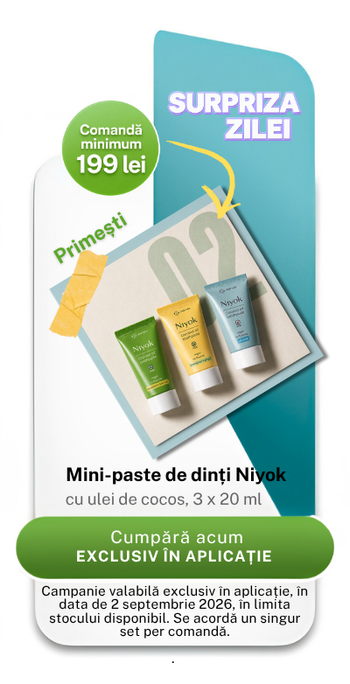 Surpriza zilei: mini-paste de dinți Niyok cu ulei de cocos, 3 x 20 ml
