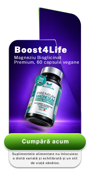 Magneziu Bisglicinat Premium, 60 capsule vegane, Boost4Life