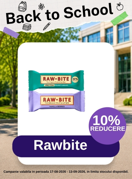 Back to School cu 10% reducere la Rawbite