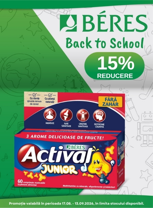 Back to School cu 15% reducere la Beres