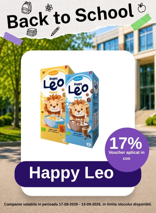 Back to School cu 17% reducere la Happy Leo