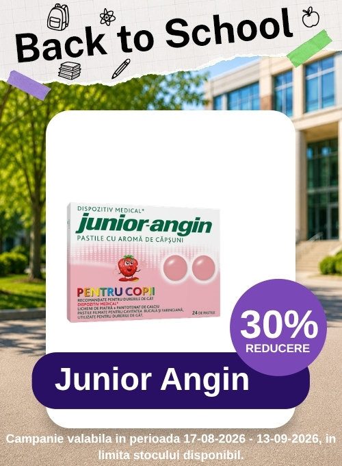 Back to School cu 30% reducere la Junior Angin