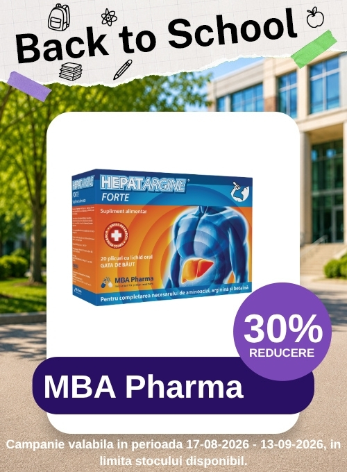Back to School  cu 30% reducere la Mba Pharma