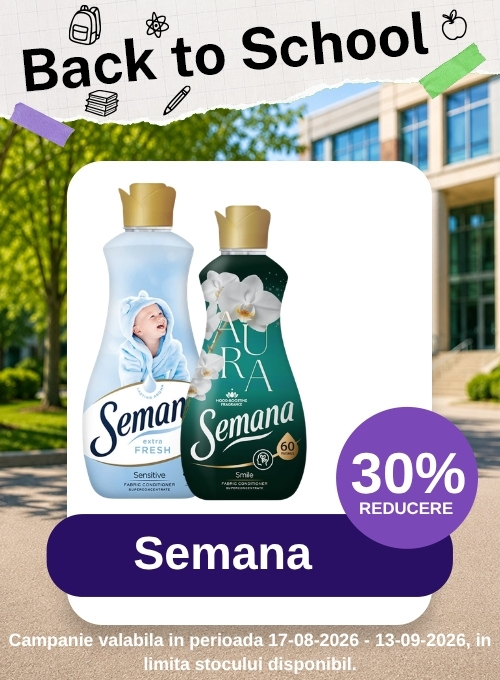 Back to School cu 30% reducere la Semana