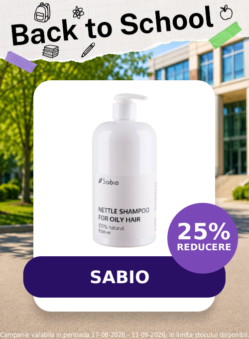 Back to School cu reducere 25% la Sabio