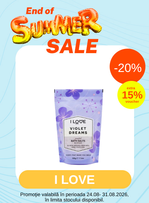 End of Summer cu Extra Voucher aplicat in cos 15% la I Love