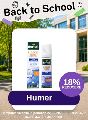 Back to School cu 18% reducere la Humer