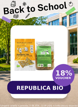 Back to School cu 18% voucher aplicat in cos la Republica Bio