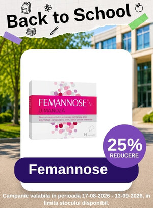 Back to School cu 25% reducere la Femannose